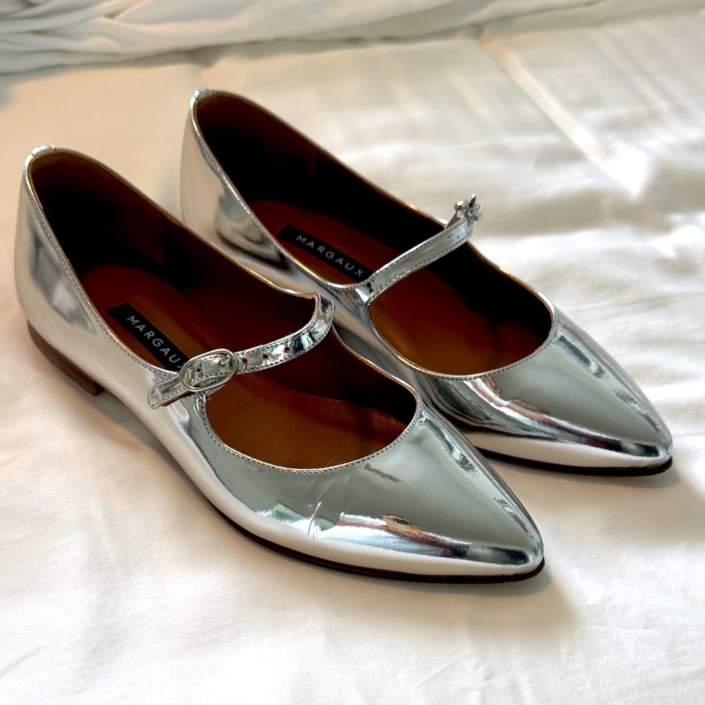 Margaux Mary Jane Silver Mirror 35 (US 5)